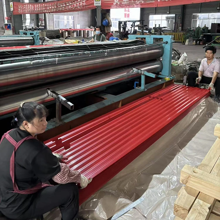 కలర్ కోటెడ్ ముడతలు పెట్టిన మెటల్ రూఫింగ్